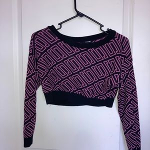 Fashion Nova, off the shoulder, cropped top sweater.